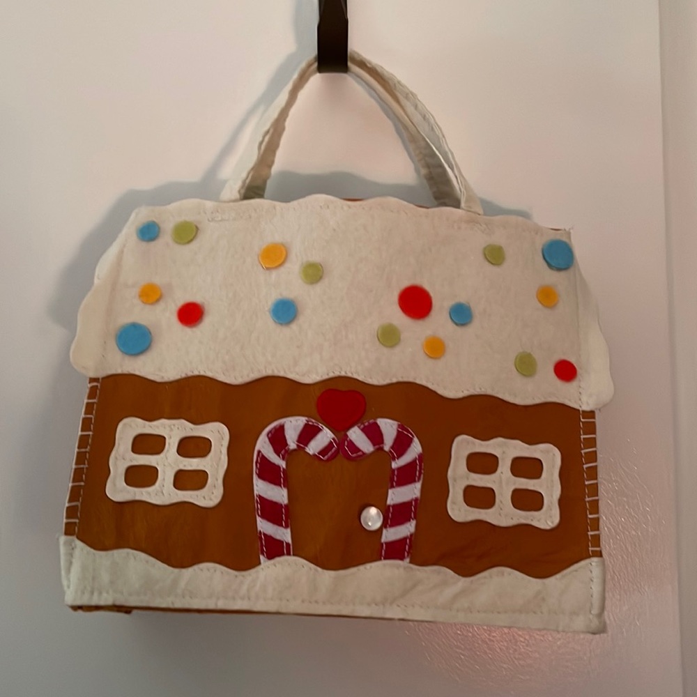 Gingerbread fabric tote